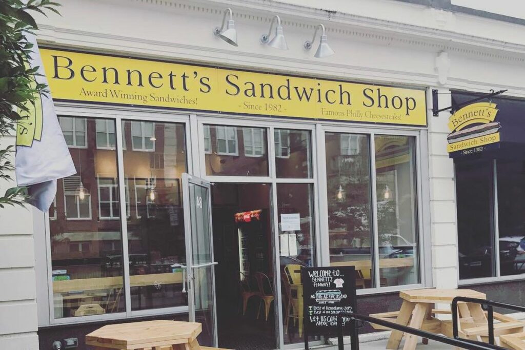The front façade of Bennett’s Sandwich Shop